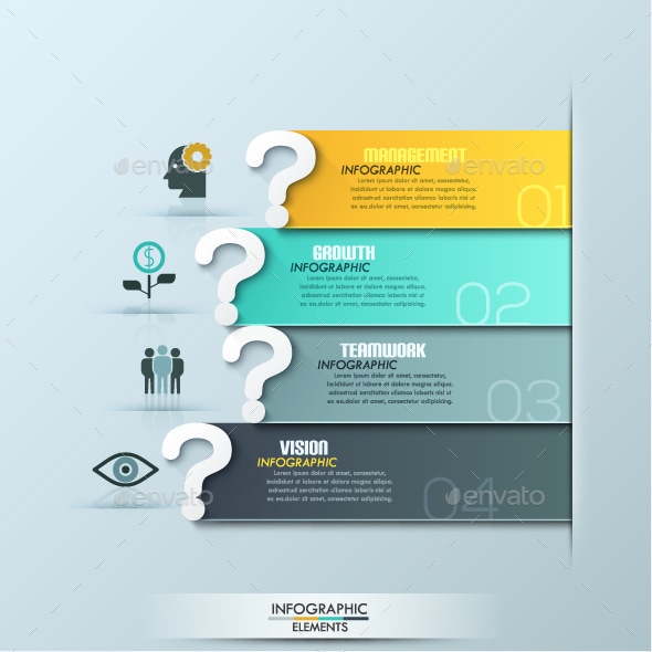 Questions Infographic Template, Infographics | GraphicRiver