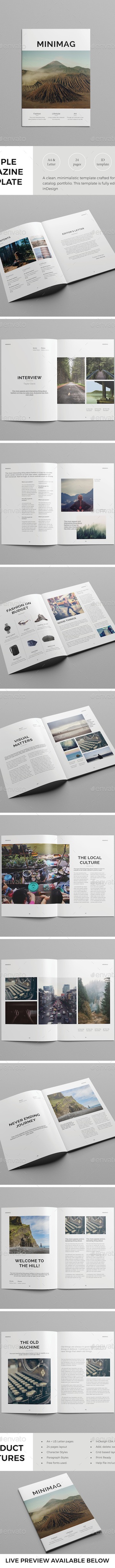 Simple Magazine Template, Print Templates | GraphicRiver