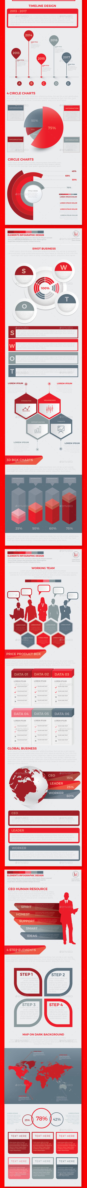 Red Pack Infographics Design, Infographics | GraphicRiver