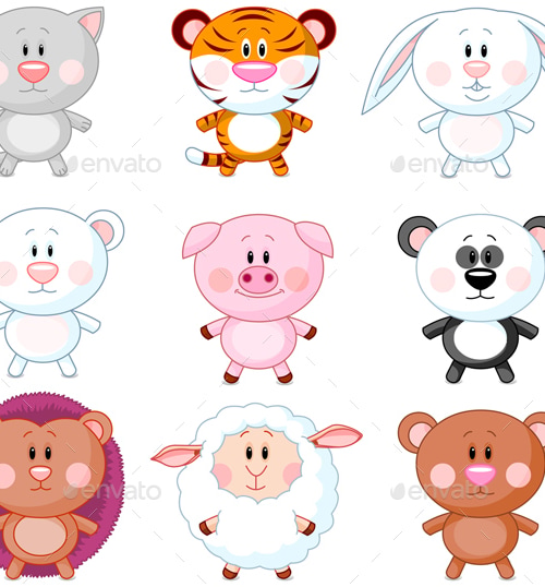 Animal Set , Vectors | GraphicRiver