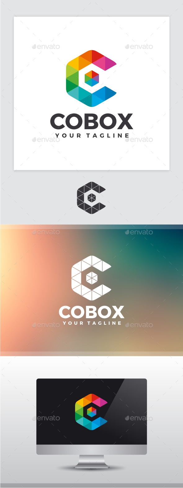 Color Box - Letter C Logo, Logo Templates | GraphicRiver