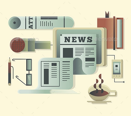 News Design Concept, Vectors | GraphicRiver