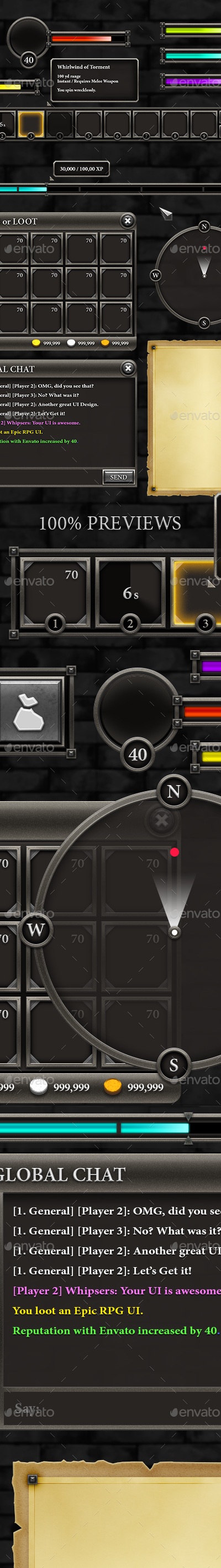 RPG User Interface, Game Assets | GraphicRiver