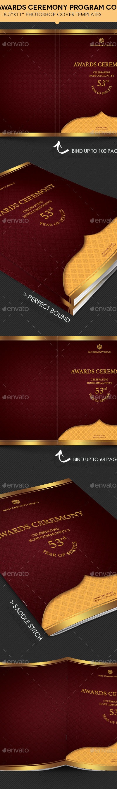 Awards Ceremony Program Cover Template , Print Templates | GraphicRiver