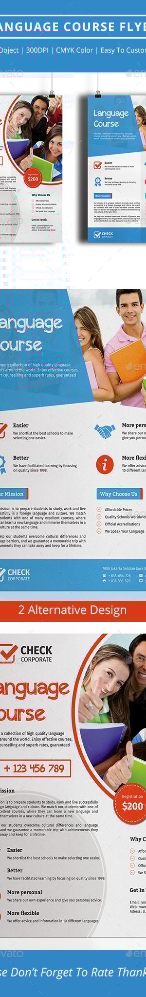 Language Course Flyer Vol 1, Print Templates | GraphicRiver