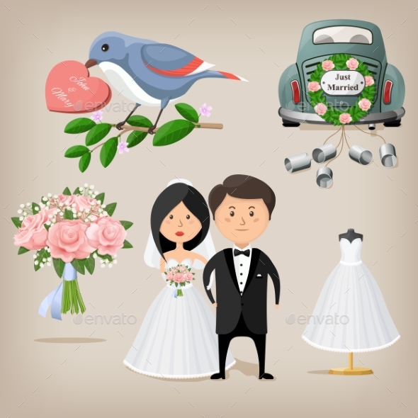 Wedding Set, Vectors | GraphicRiver