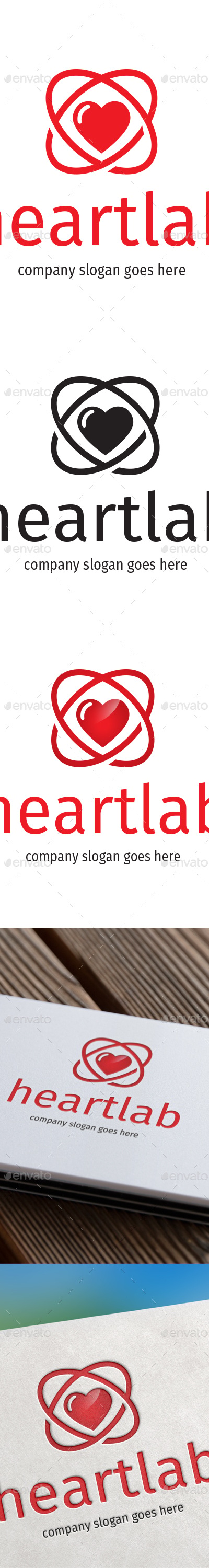 Heartlab Logo, Logo Templates | GraphicRiver