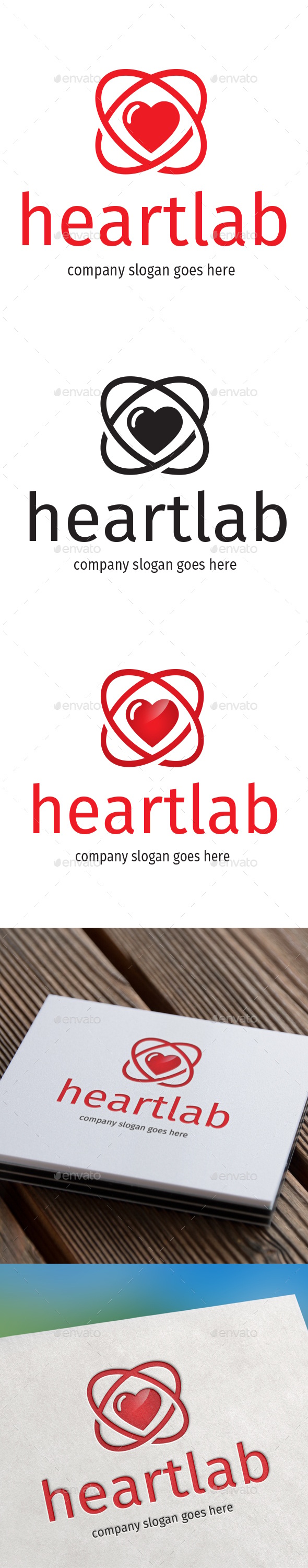 Heartlab Logo, Logo Templates | GraphicRiver