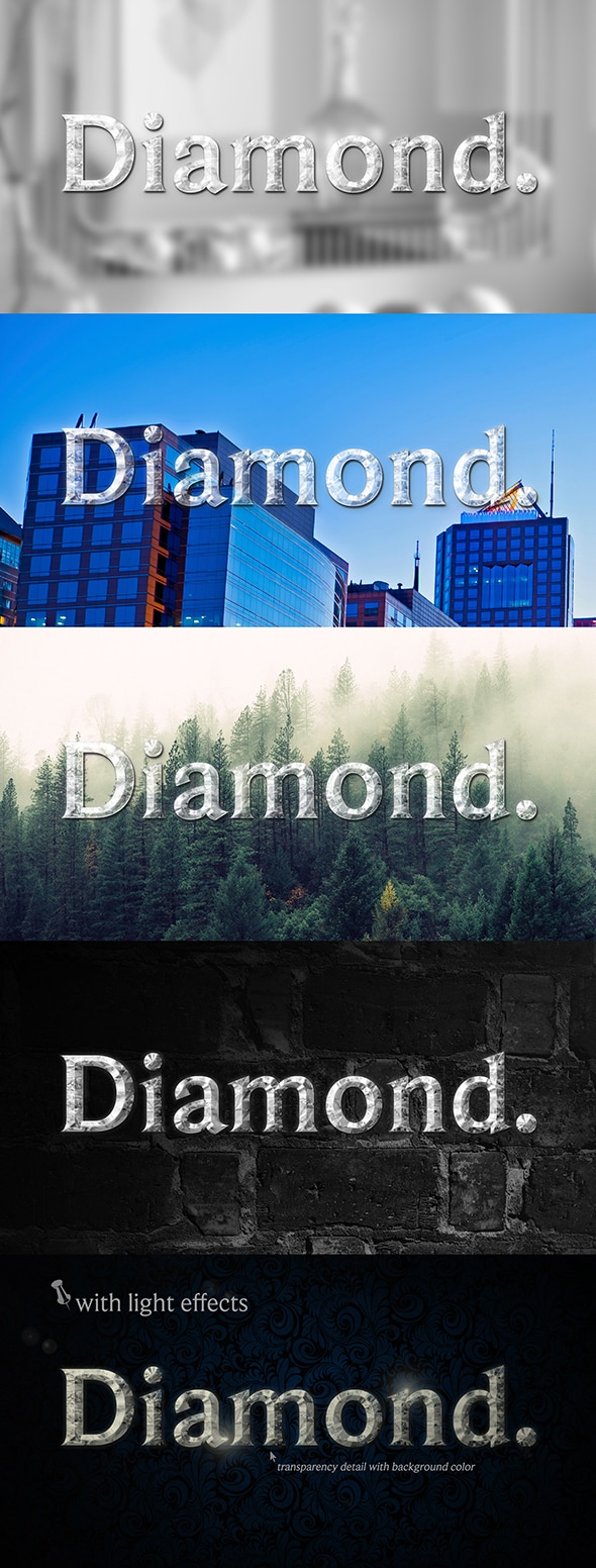 Diamond Text Effect & Style , Add-ons | GraphicRiver