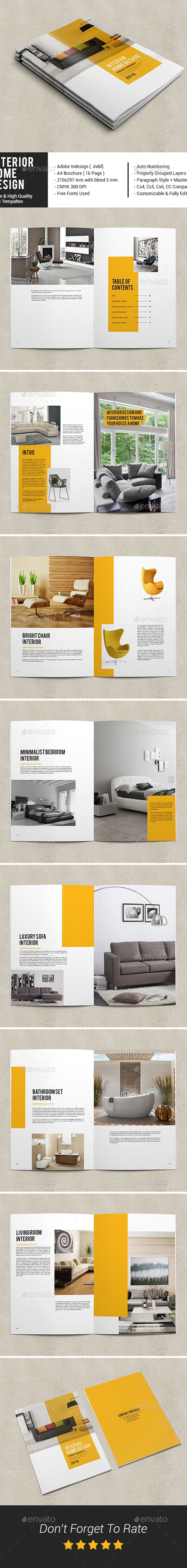 Interior Home Design Catalog, Print Templates GraphicRiver