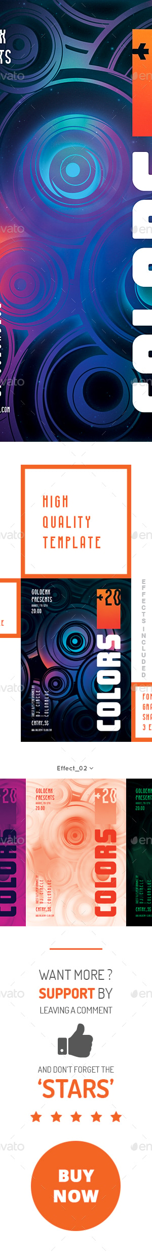COLORS Flyer Template, Print Templates | GraphicRiver