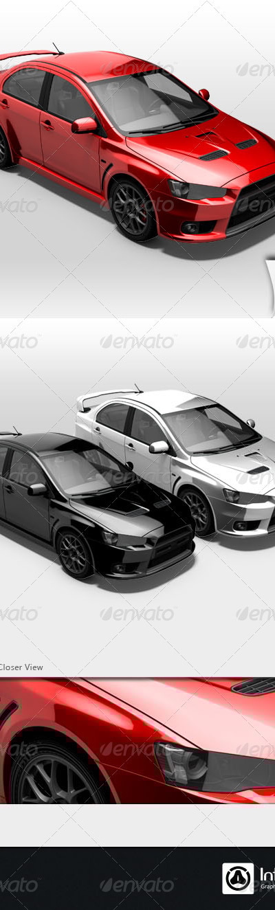 Red Rally Car Render 003, Graphics | GraphicRiver