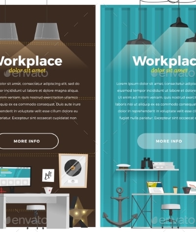 Two Banner For Web Design, Vectors | GraphicRiver