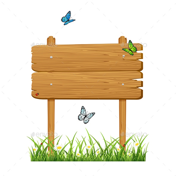 Wooden Banner, Vectors | GraphicRiver