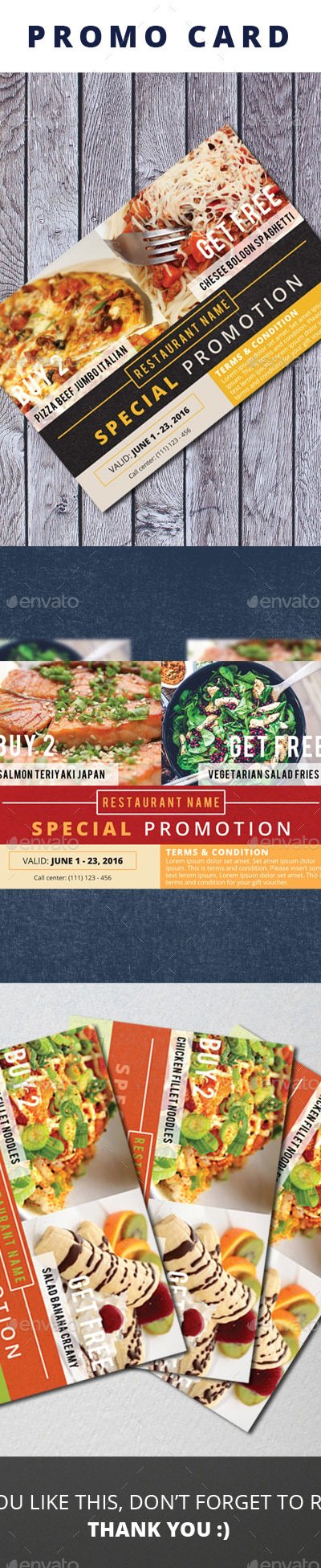 Promotion Card, Print Templates | GraphicRiver