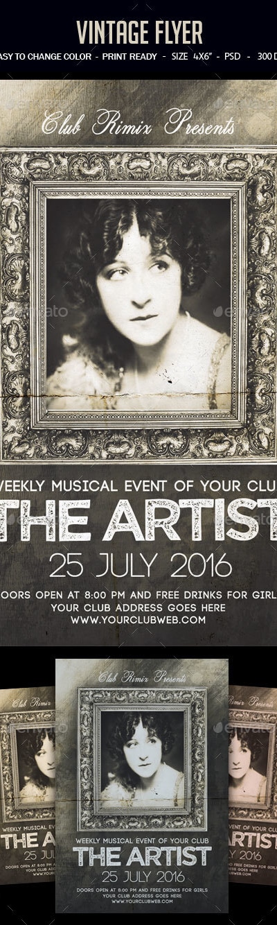 Vintage Flyer, Print Templates | GraphicRiver