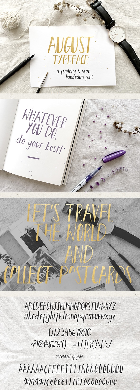 August, Fonts | GraphicRiver