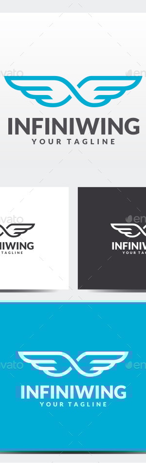 Infinity Wing Logo, Logo Templates | GraphicRiver