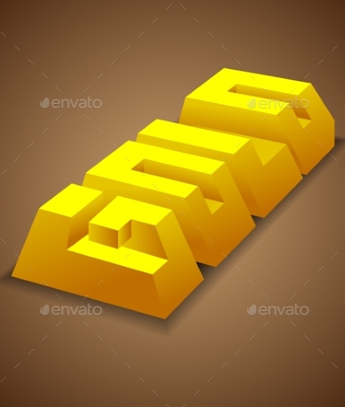 Gold Bullion Sign, Vectors | GraphicRiver