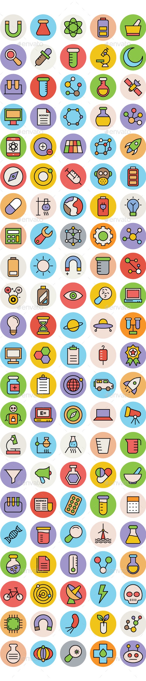 100+ Science and Technology Icons, Icons | GraphicRiver