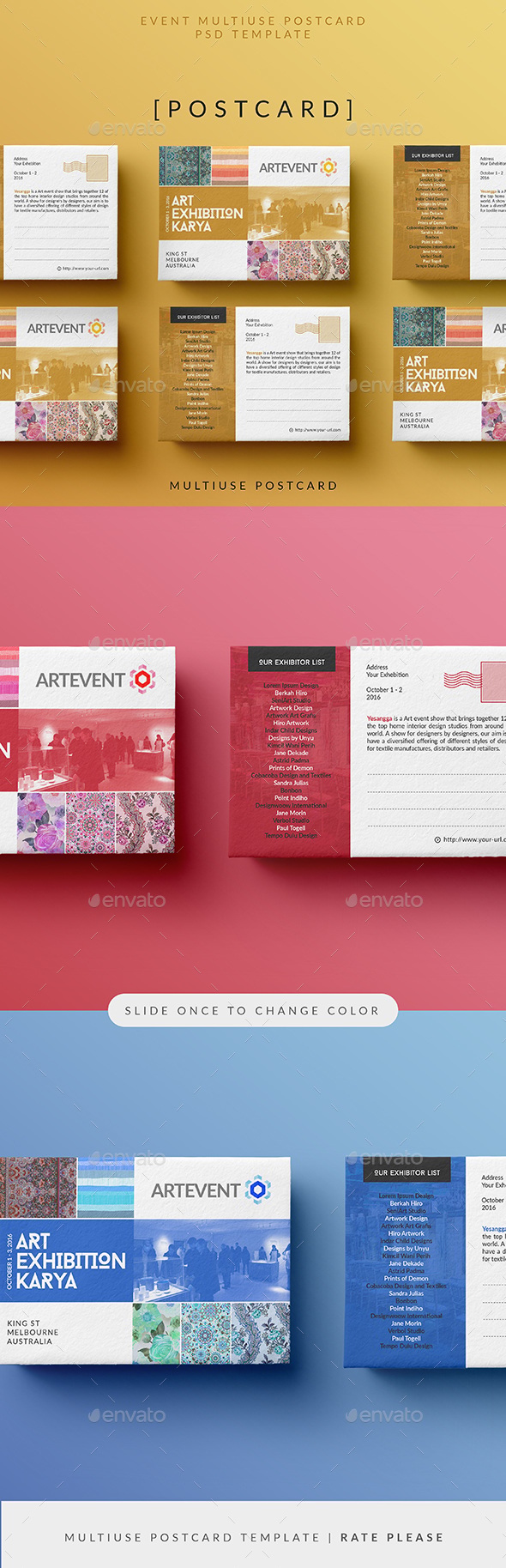 Simple Event Postcard, Print Templates | GraphicRiver