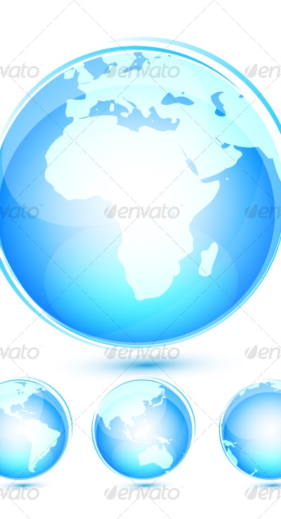 Earth icon set, Vectors | GraphicRiver