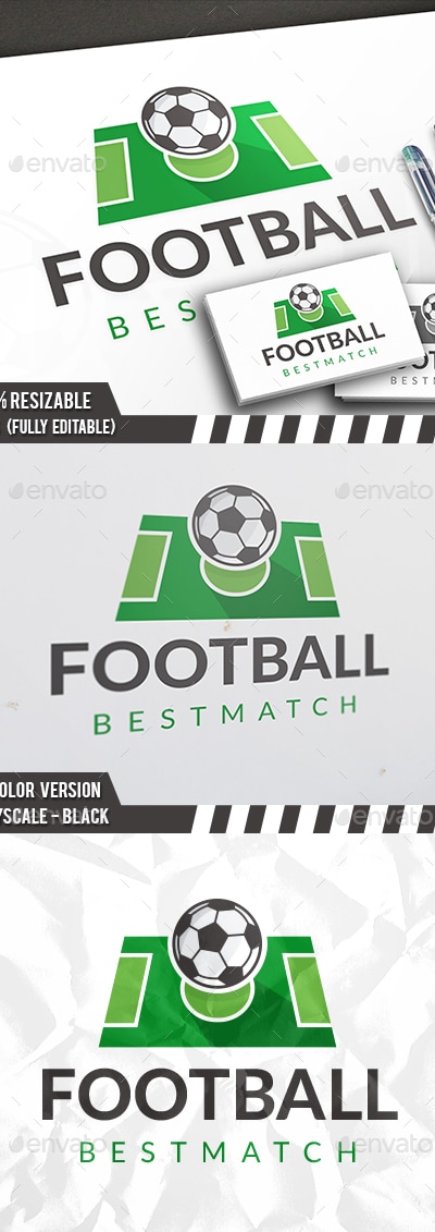 Football Match Logo, Logo Templates | GraphicRiver