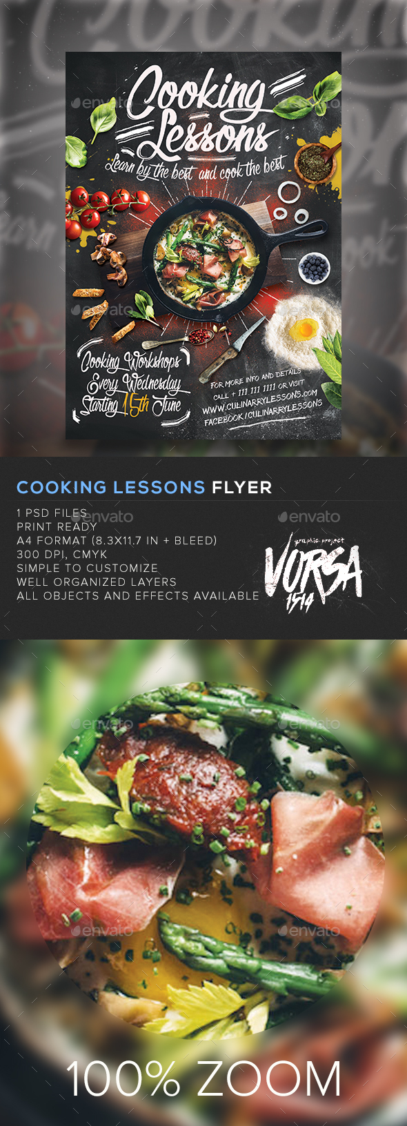Cooking Lessons Flyer, Print Templates | GraphicRiver