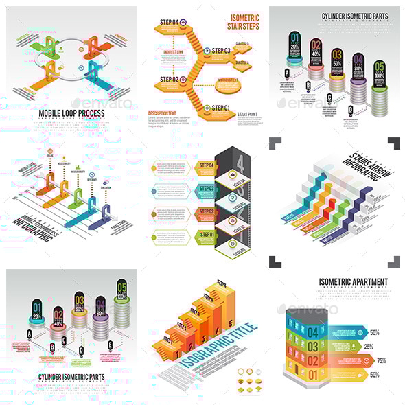 Isometric Infographic 01, Infographics | GraphicRiver