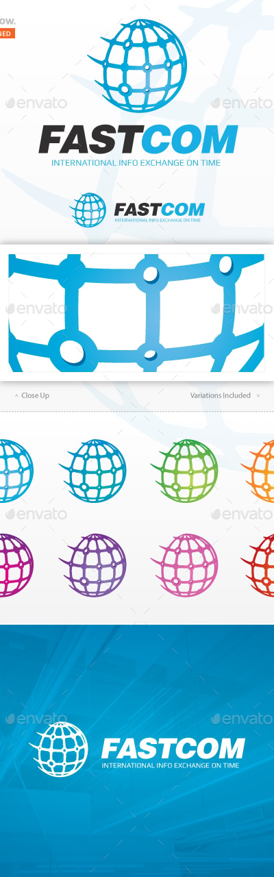 Fast Com Logo, Logo Templates | GraphicRiver