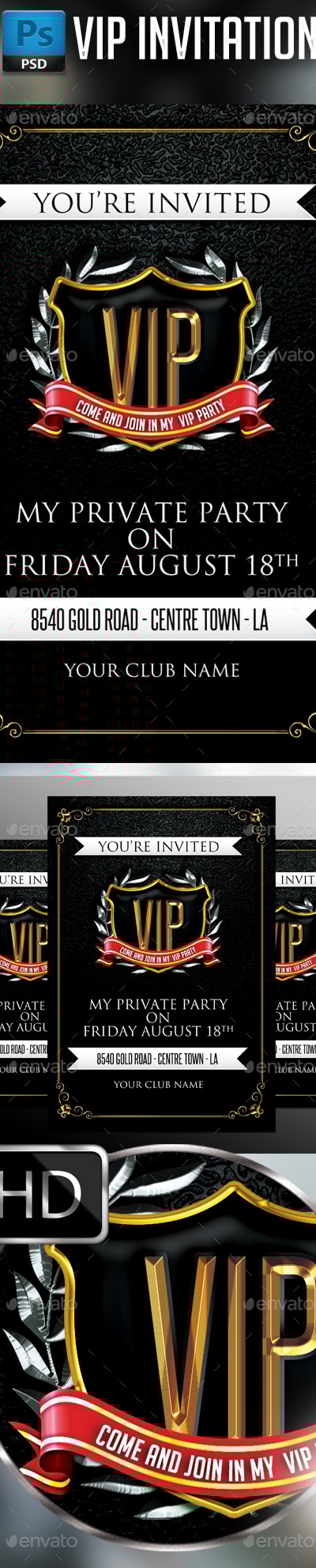 VIP Invitation, Print Templates | GraphicRiver
