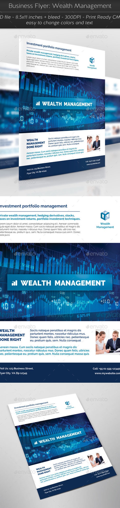 Business Flyer: Wealth Management, Print Templates | GraphicRiver
