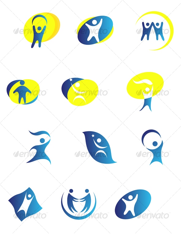 People signs, Vectors | GraphicRiver