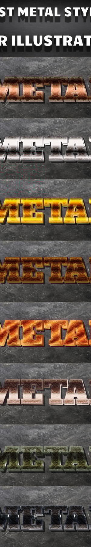 Rust Metal Style for Illustrator, Add-ons | GraphicRiver