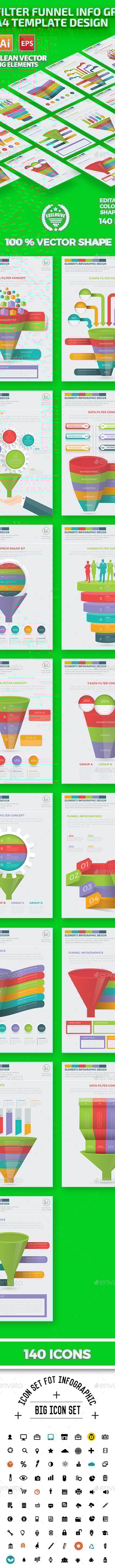 Filter Funnel Infographics Design, Infographics | GraphicRiver