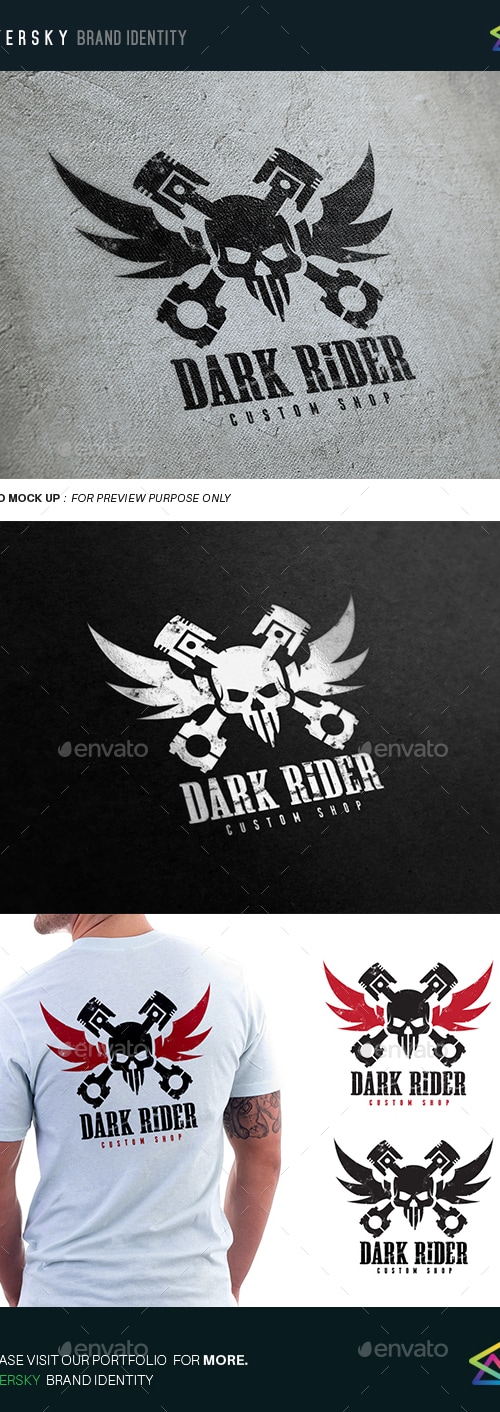 Dark Rider, Logo Templates | GraphicRiver