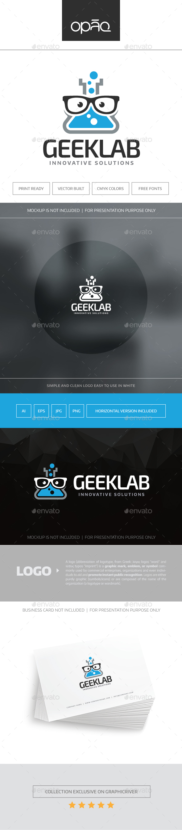 Geek Lab Logo, Logo Templates | GraphicRiver