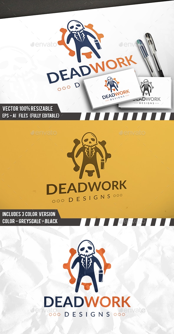 Dead Work Logo, Logo Templates | GraphicRiver