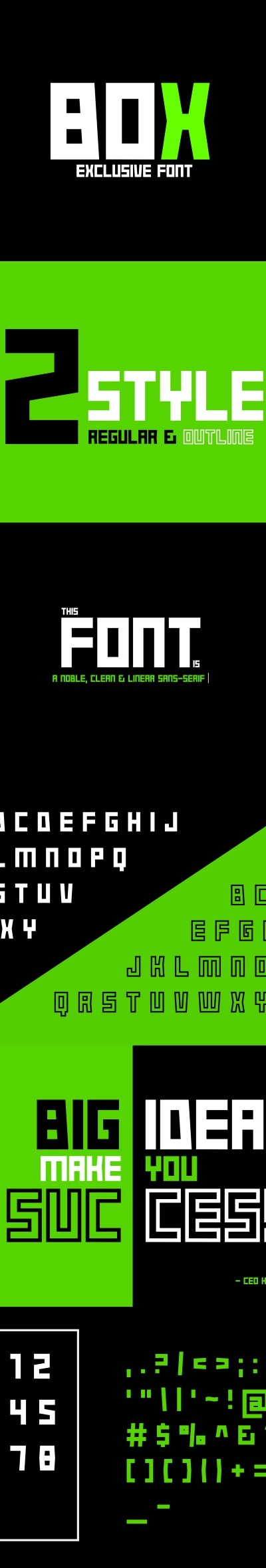 Box Typeface Font, Fonts | GraphicRiver