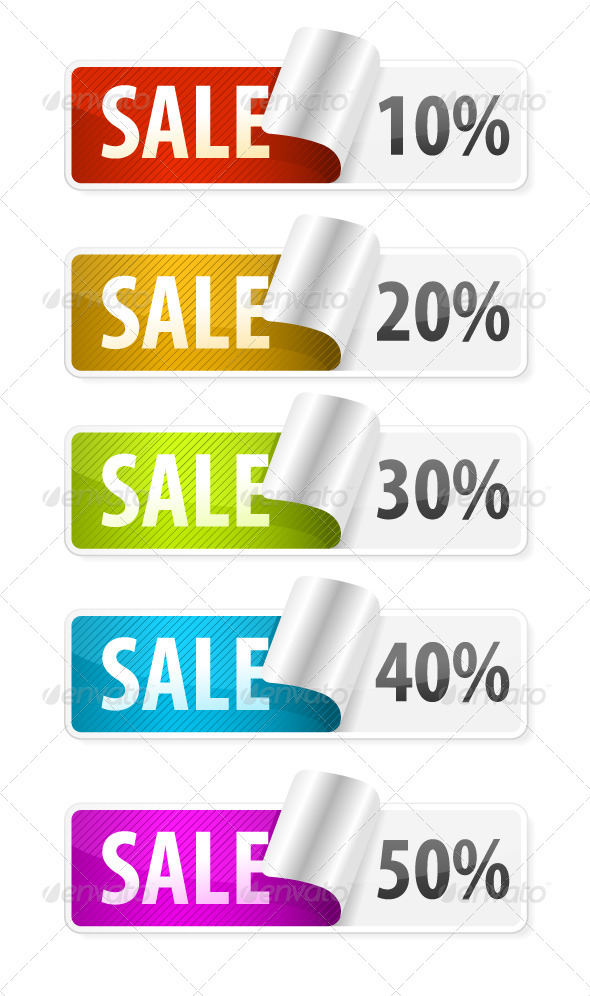 Sale Stickers , Vectors | GraphicRiver