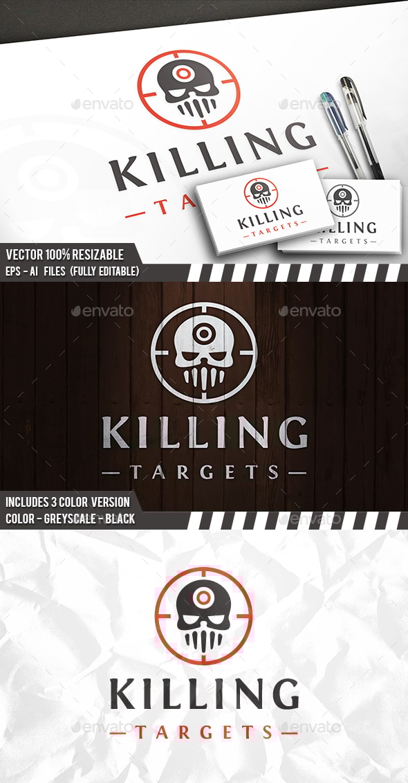 Dead Target Logo, Logo Templates | GraphicRiver