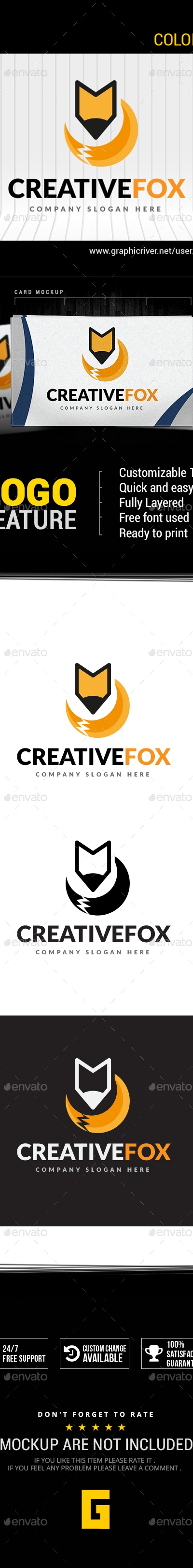 Creative Fox Logo , Logo Templates | GraphicRiver