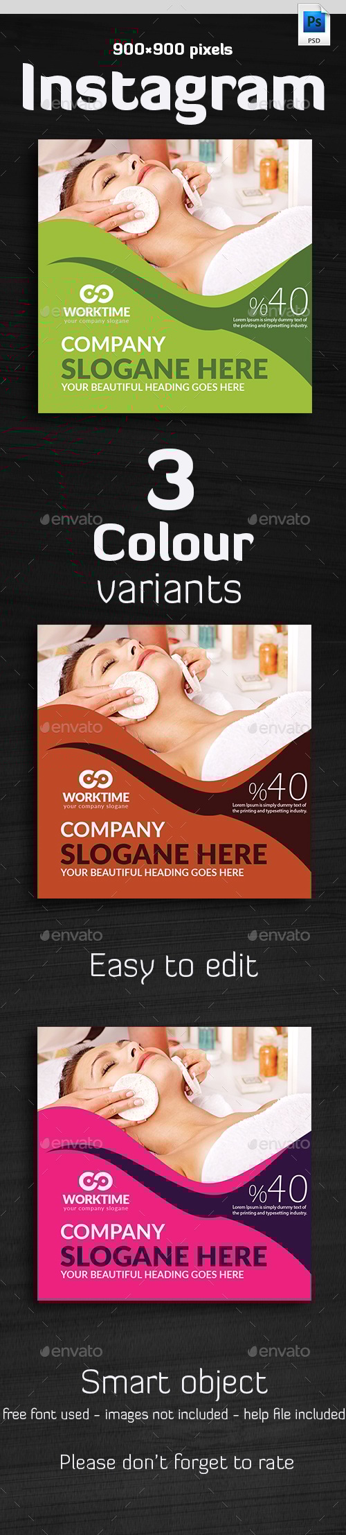 Instagram Template, Web Elements | GraphicRiver