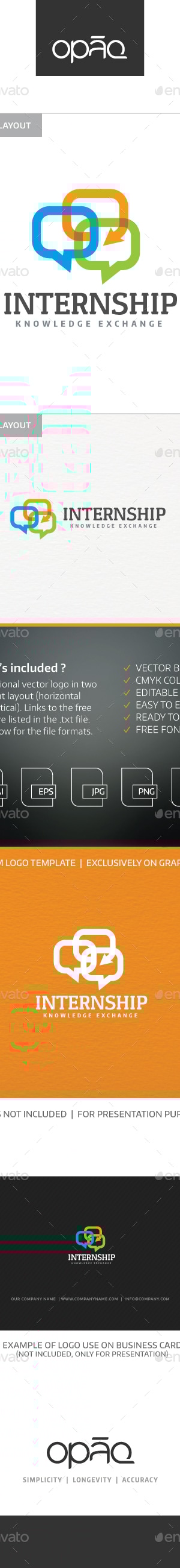 Internship Logo, Logo Templates | GraphicRiver