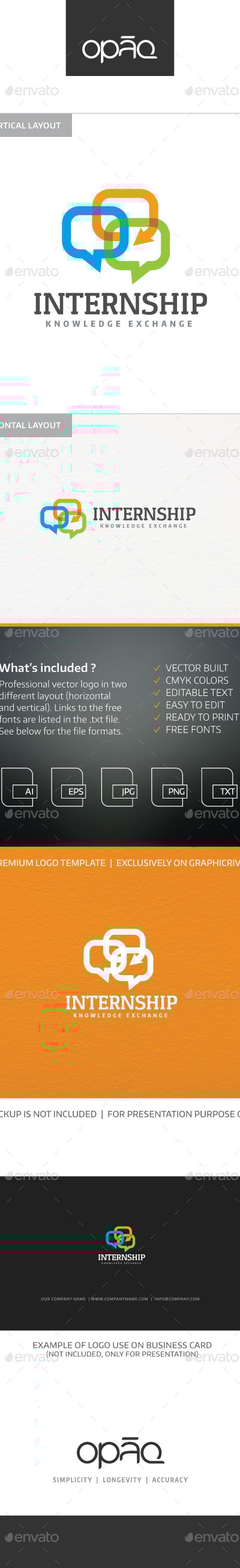 Internship Logo, Logo Templates | GraphicRiver