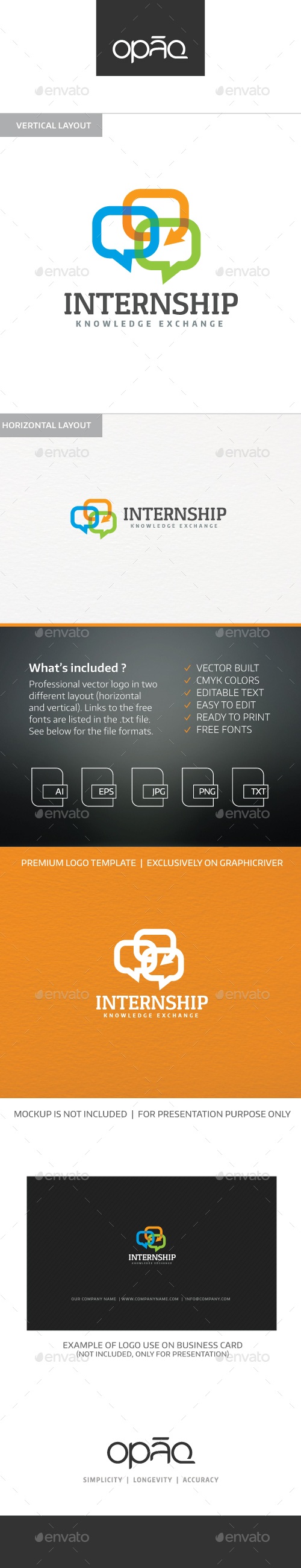 Internship Logo, Logo Templates | GraphicRiver