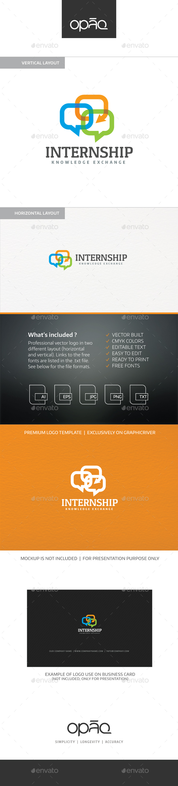 Internship Logo, Logo Templates | GraphicRiver