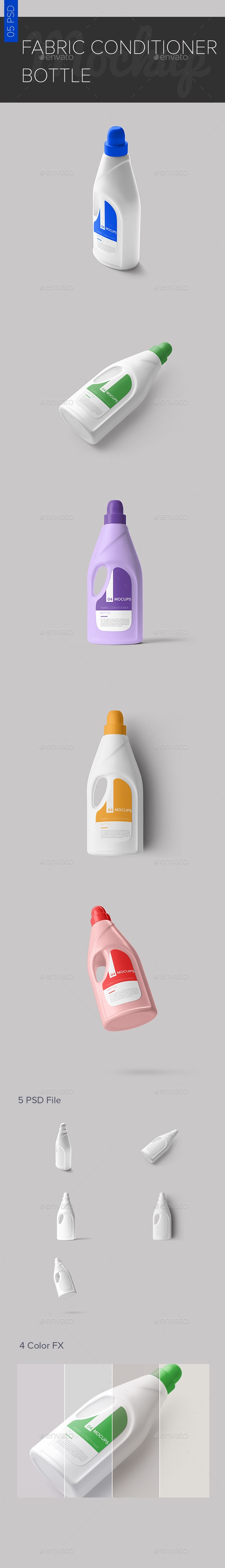 Fabric Conditioner Bottle Mock-ups, Graphics | GraphicRiver