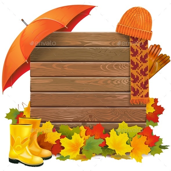 Vector Autumn Board, Vectors | GraphicRiver