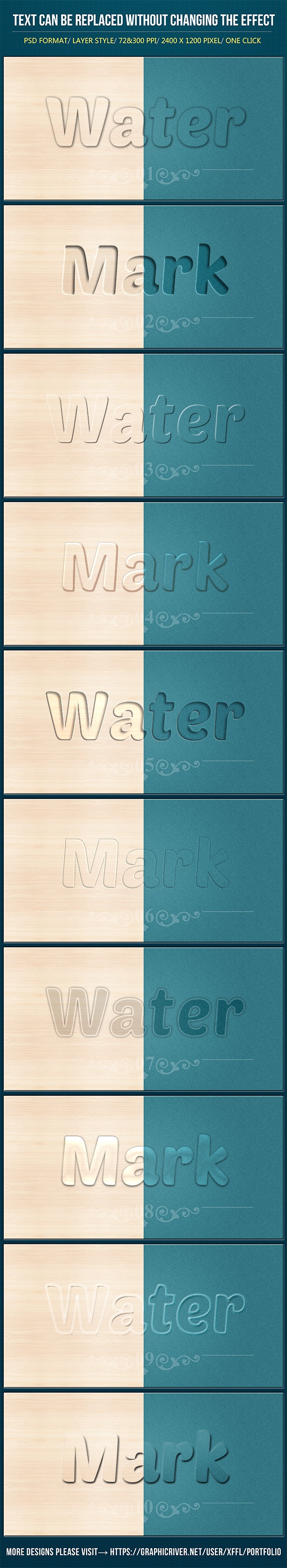 Watermark Text Effects, Add-ons | GraphicRiver